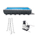 24' x 12' x 52 Rectangular Frame Swimming Pool with Pump B2055