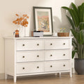 White 6 Drawer Solid Wood Dresser M813