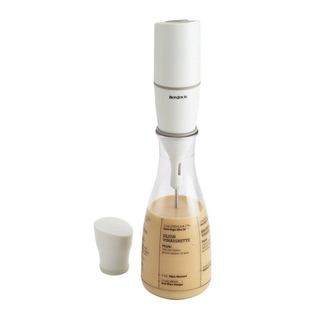 Plastic Salad Dressing Carafe and Handheld Mixer, 12 oz S236168