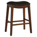 Brown Backless Bar Stool Q437
