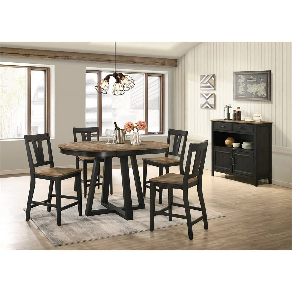 Round Wood Counter Table O3089