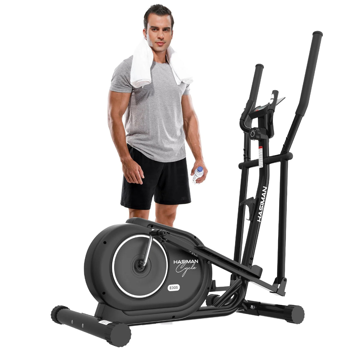 Silent Magnetic Elliptical Bike Stationary Exercise Machine O128
