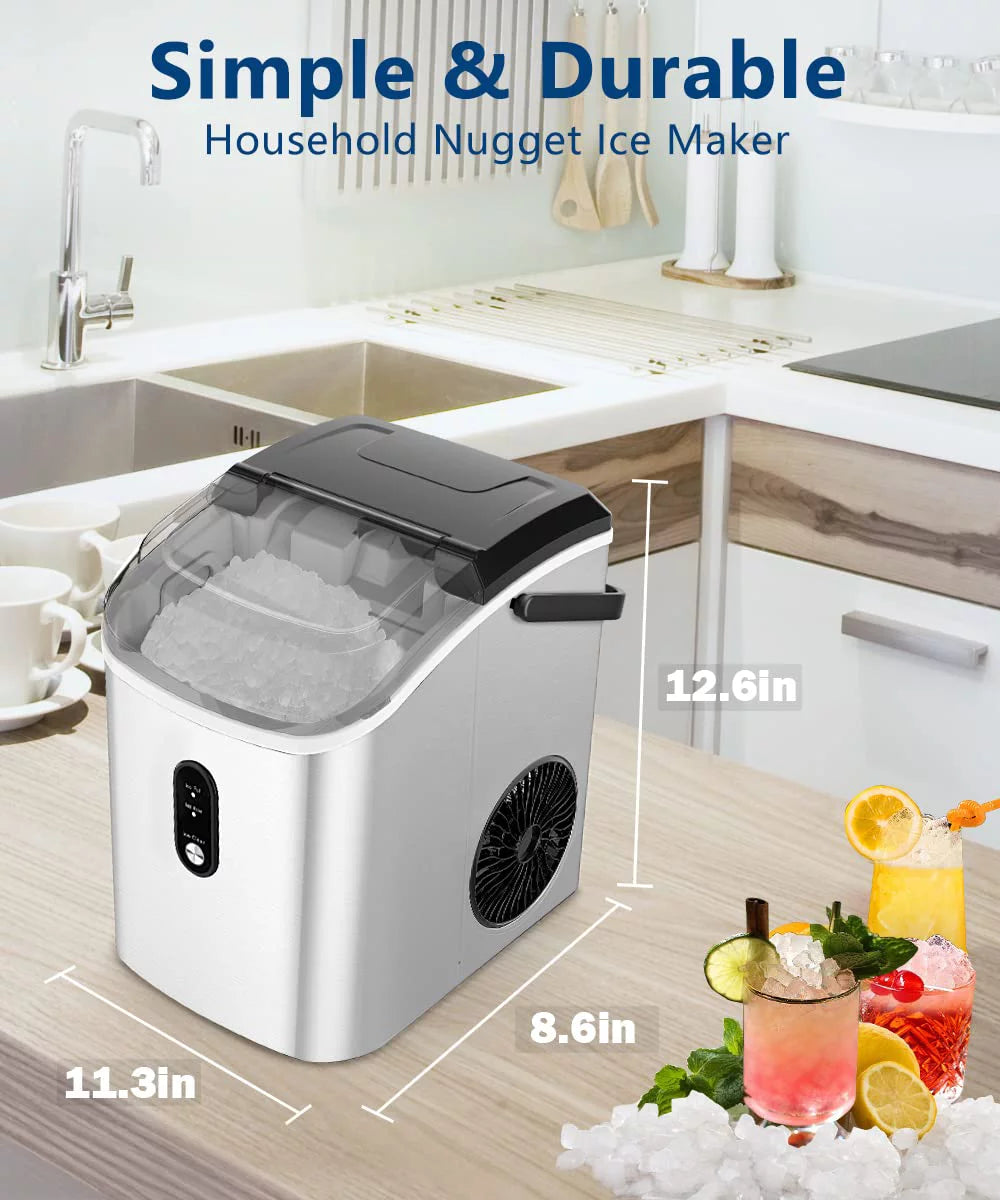 Countertop Nugget Ice Maker 33lbs/Day Self-Cleaning Q711