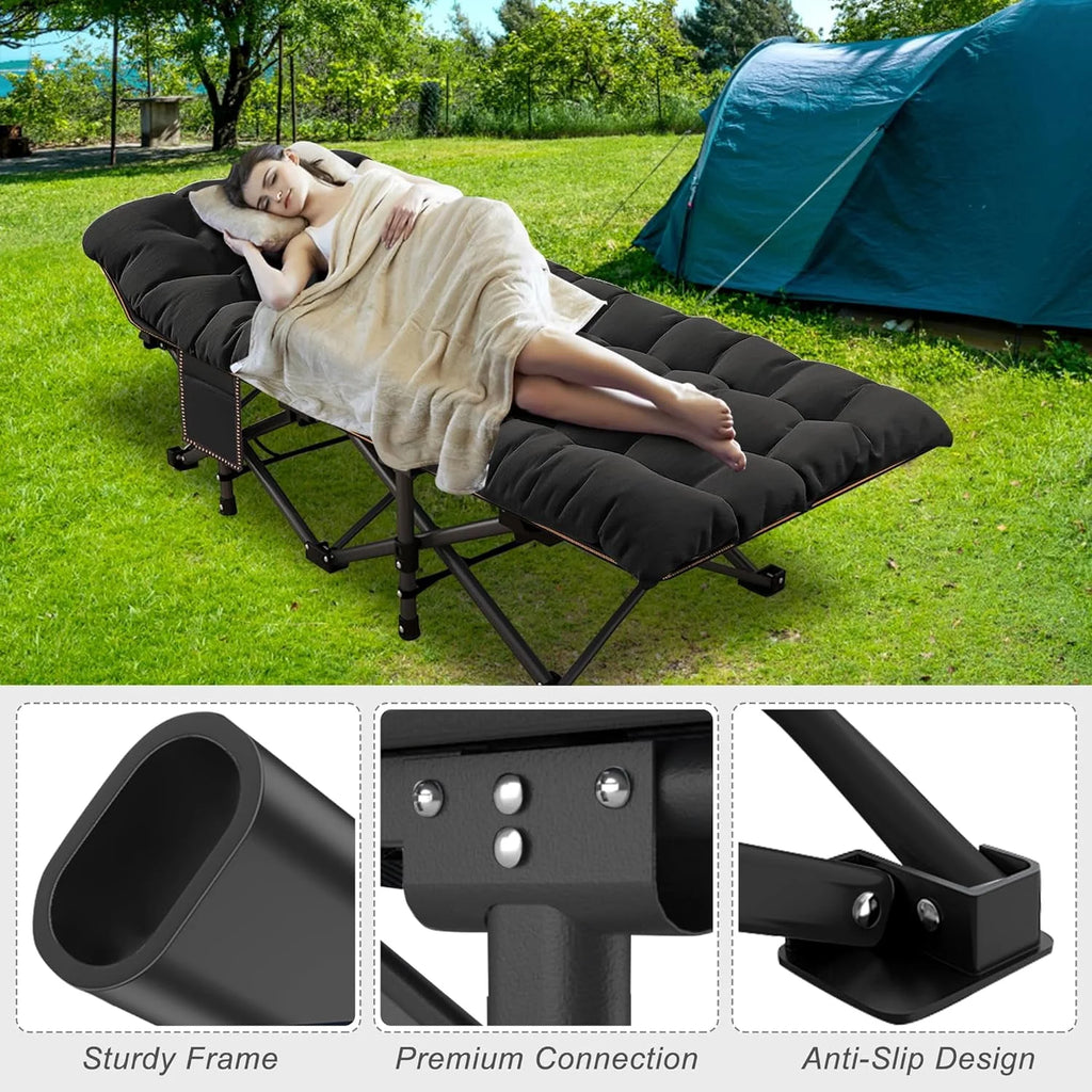 Folding Cot with 3.3 Inch Mattress and Carry Bag R368128