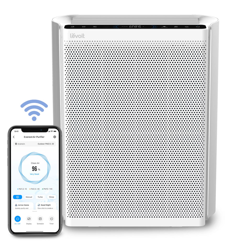 Air Purifier for Extra-Large Rooms, True HEPA Smart Air Cleaner with PM1/PM2.5/PM10 Monitor F985
