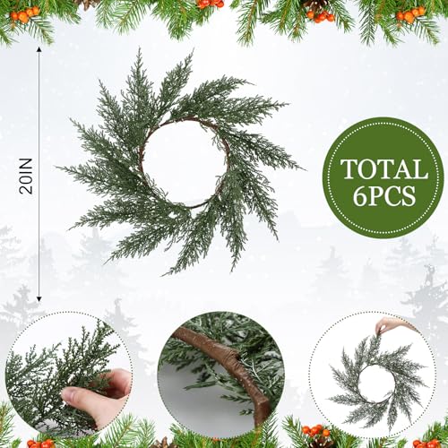Round Christmas Placemats Set of 6 G6142