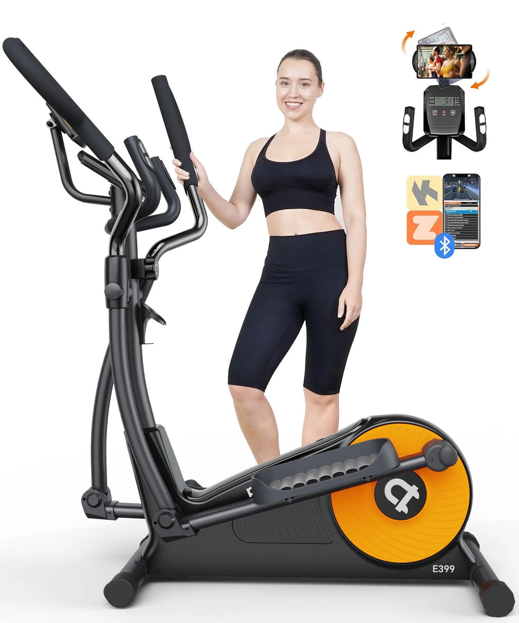Silent Magnetic Elliptical Bike Stationary Exercise Machine O128