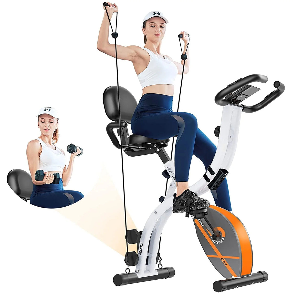 4-in-1 Folding Magnetic Exercise Bike Q311749