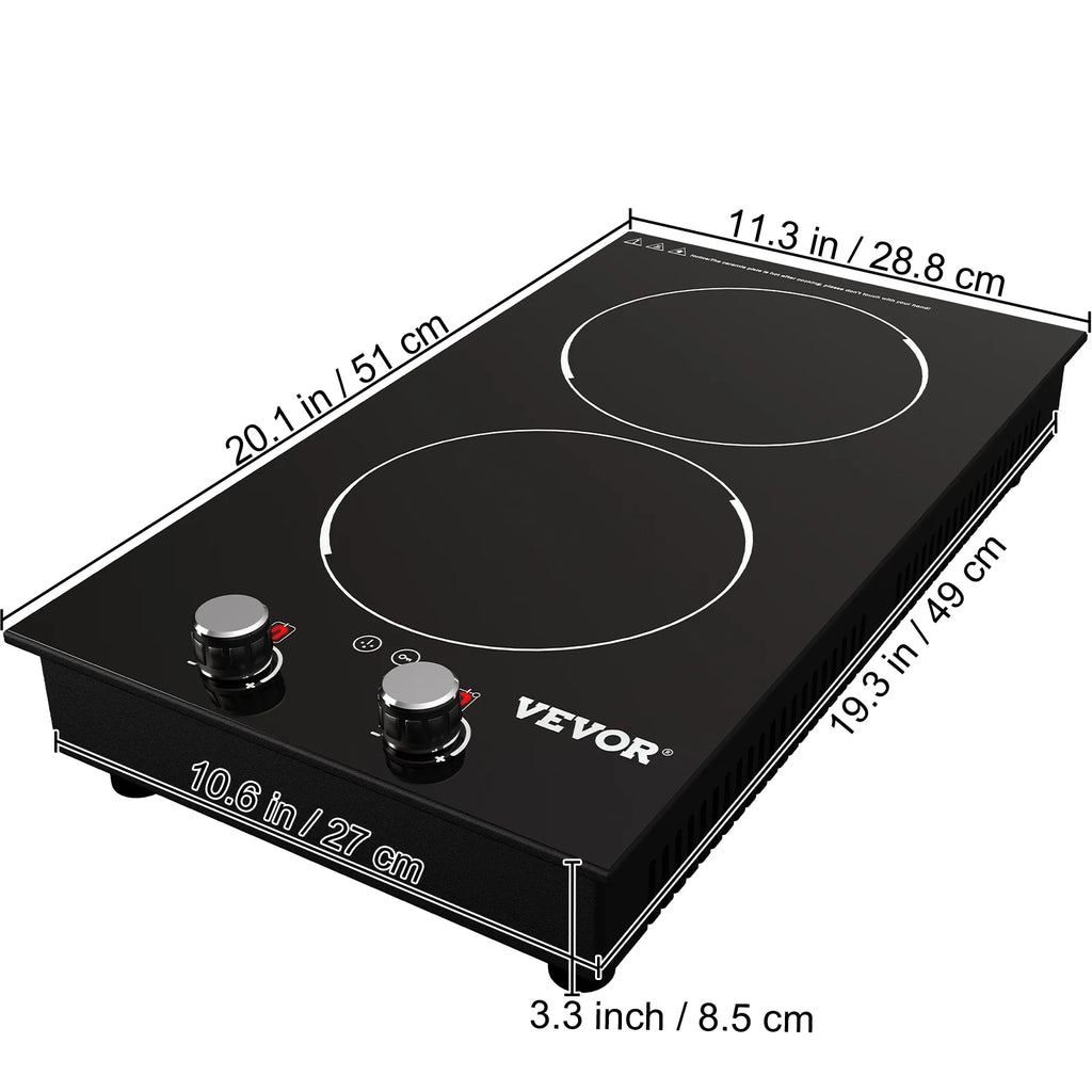 2 Burners Electric Induction Cooktop K224