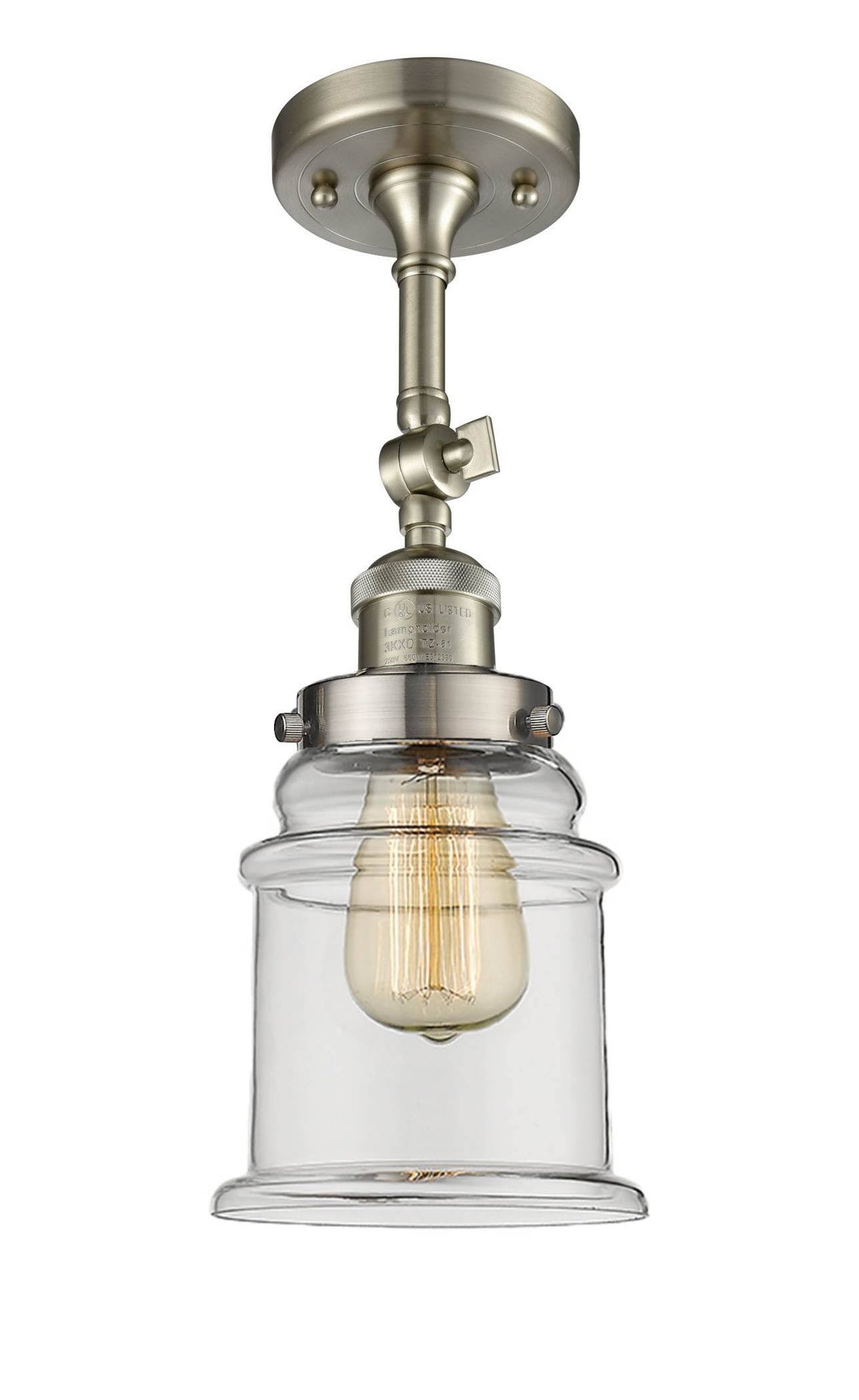 1 Light Semi Flush Mount Y4878