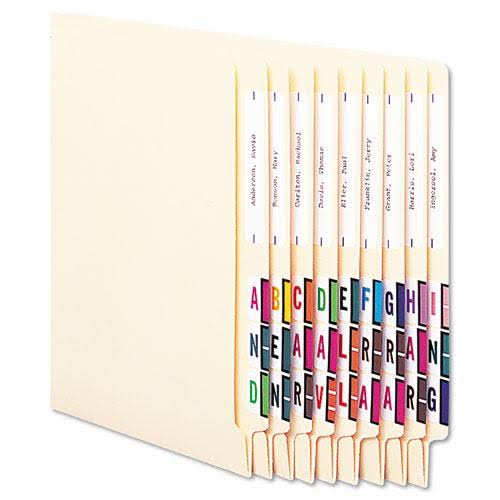 Self-adhesive Tab A-Z Assorted Colors Pack of 13000 K796922