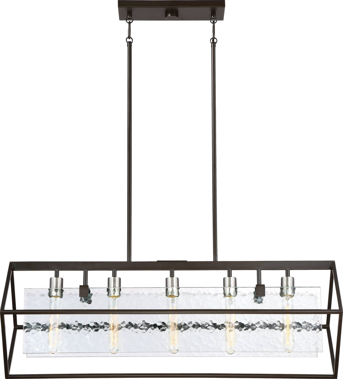 5 Light Western Bronze Island Chandelier A602