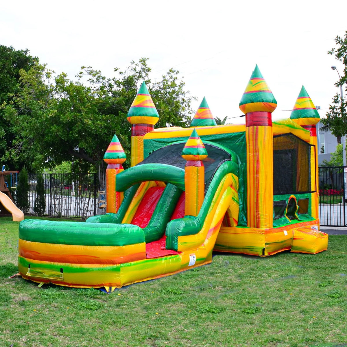 Commercial Grade Bounce House Water Slide with Pool T287963