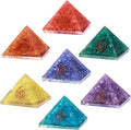 50mm Orgone Pyramids Set Protection Crystals Healing Stones T829