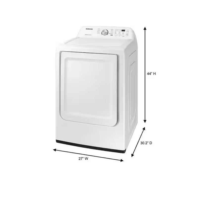 7.2 cu. ft. Vented Gas Dryer with Sensor Dry in White G438