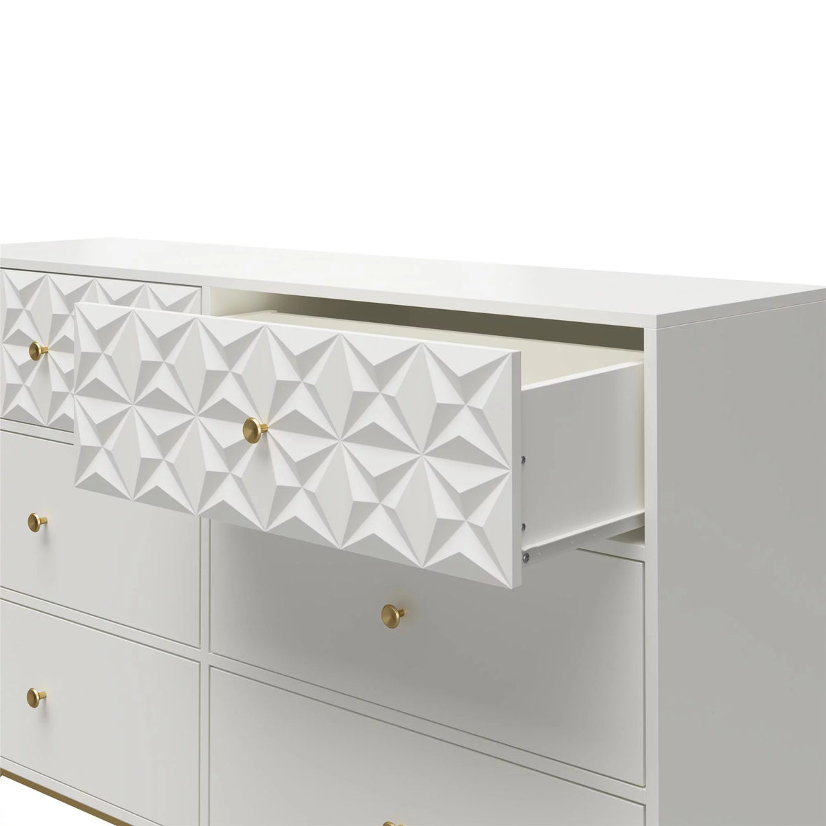 White 6 Drawer Dresser H517226