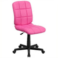 Pink Quilted Office Swivel Chair C24184