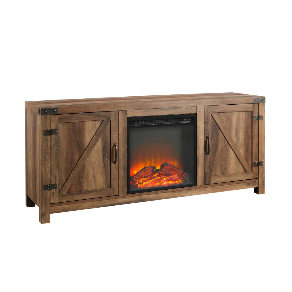 Modern Farmhouse Fireplace TV Stand C3508