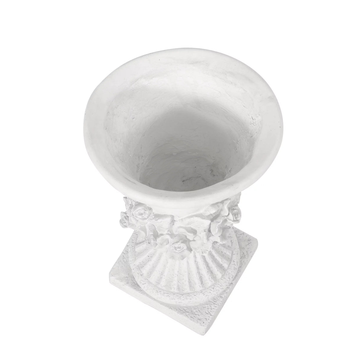 Lightweight Concrete Urn Planter Antique White I7848