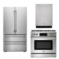 36 Propane Gas Range, Refrigerator, Dishwasher M32766