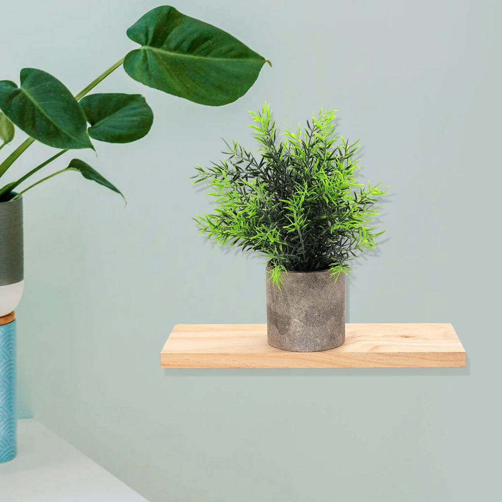 3 Sets of Wall-mounted Wooden Floating Shelf Kit N87956