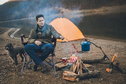 Heated Camping Chair with Cup Holder and Side Pocket B515