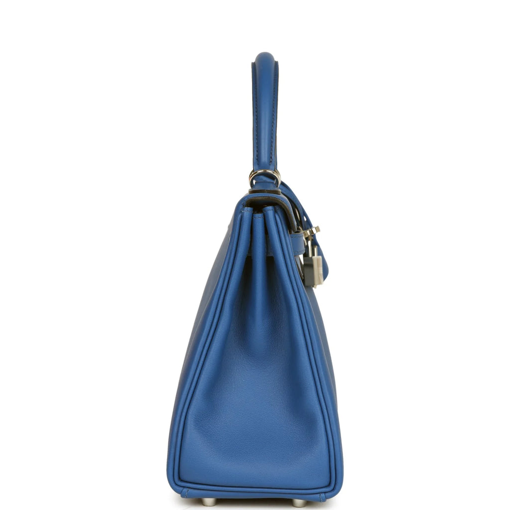 Kelly Retourne 25 Bleu France Swift Palladium Hardware X31457