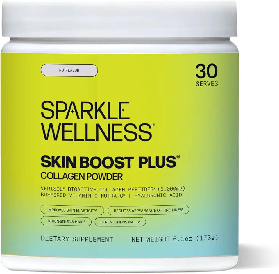 Collagen Powder Supplement with Bioactive Hydrolyzed Collagen Peptides, Vitamin C & Hyaluronic Acid Z1154