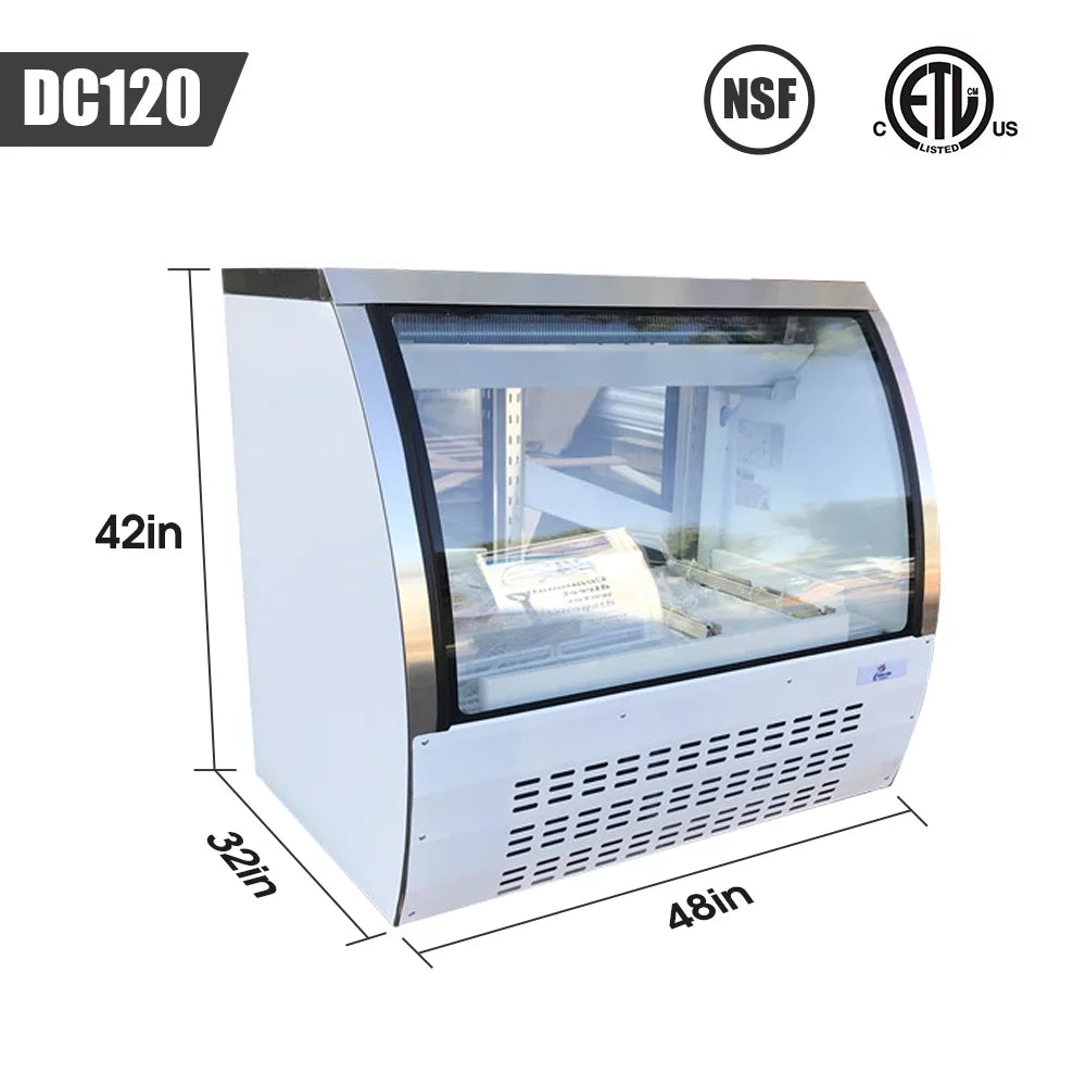 18 Cu Ft Curved Glass Deli Display Case P41230