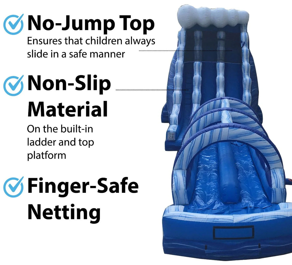 65' Commercial Inflatable Water Slide with Blower H48362