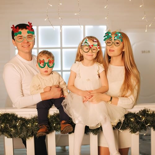 Christmas Glasses and Holiday Headbands 18PCS Set D497052