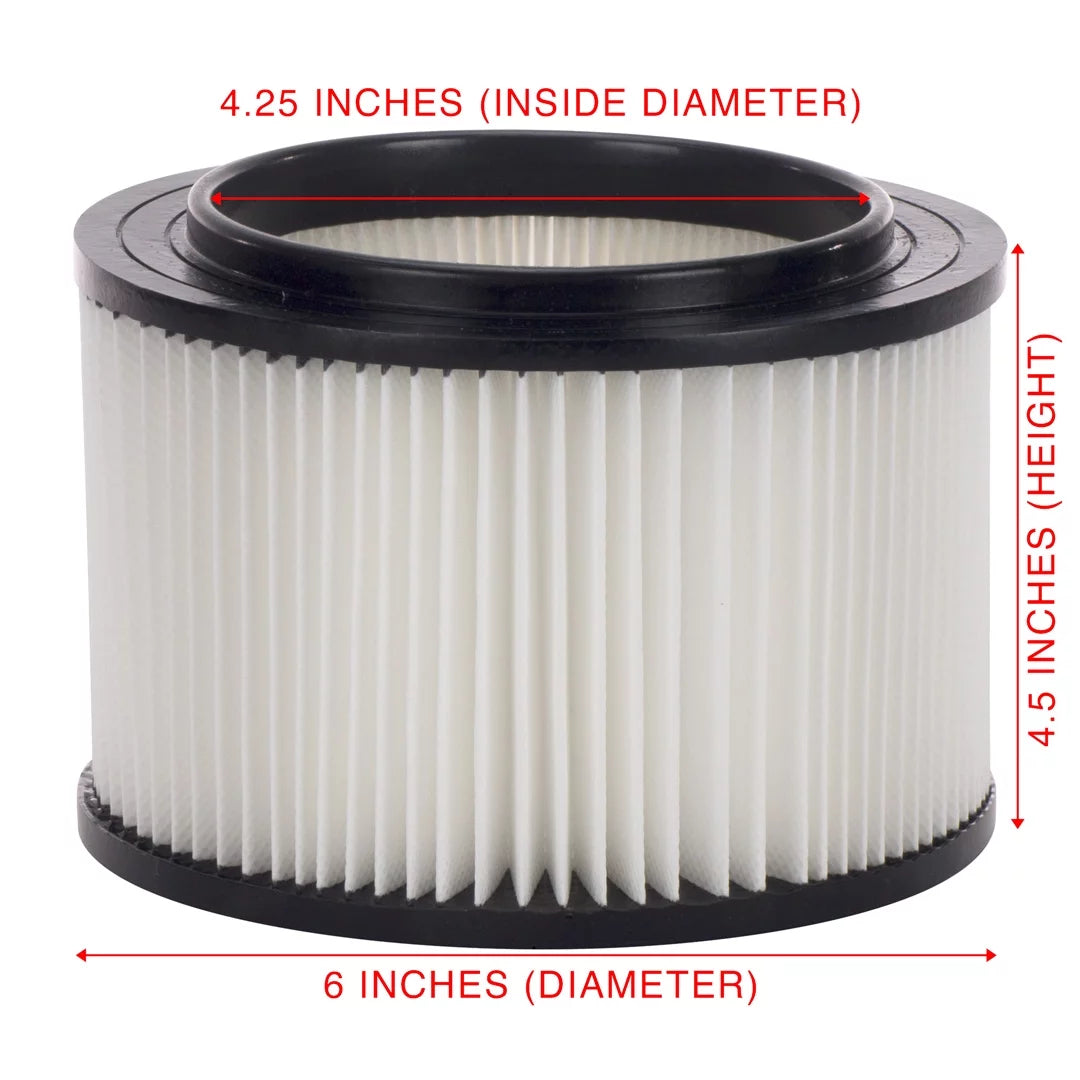 4 Pack Replacement Filters for 3 to 4 Gallon Wet/Dry Vacs J813718