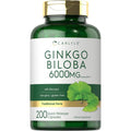 Ginkgo Biloba Capsules 6000mg 200 Count Supplement Z4343