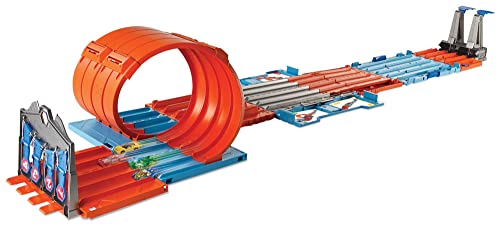 Toy Car Track Set with 2 Cars in 1:64 Scale I9529