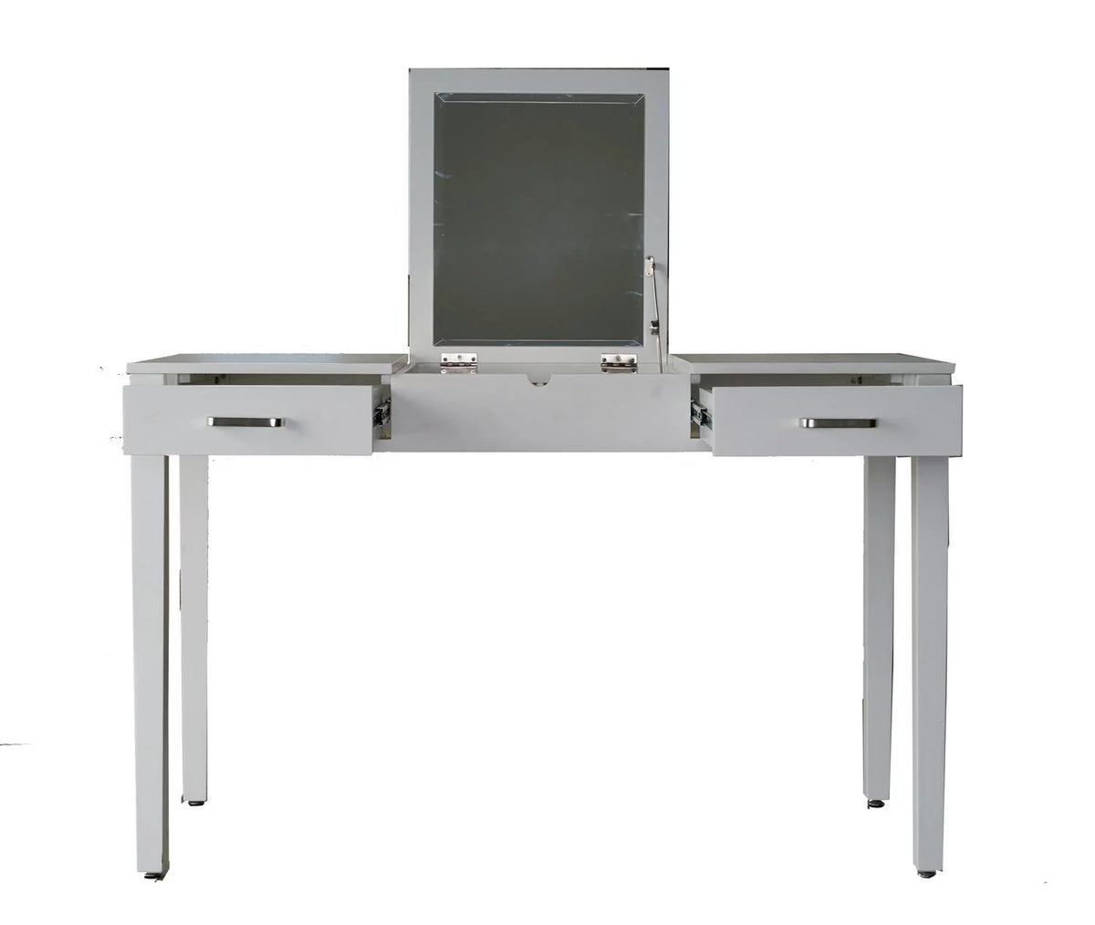 White Rectangle Writing Desk with Drawer Q473107