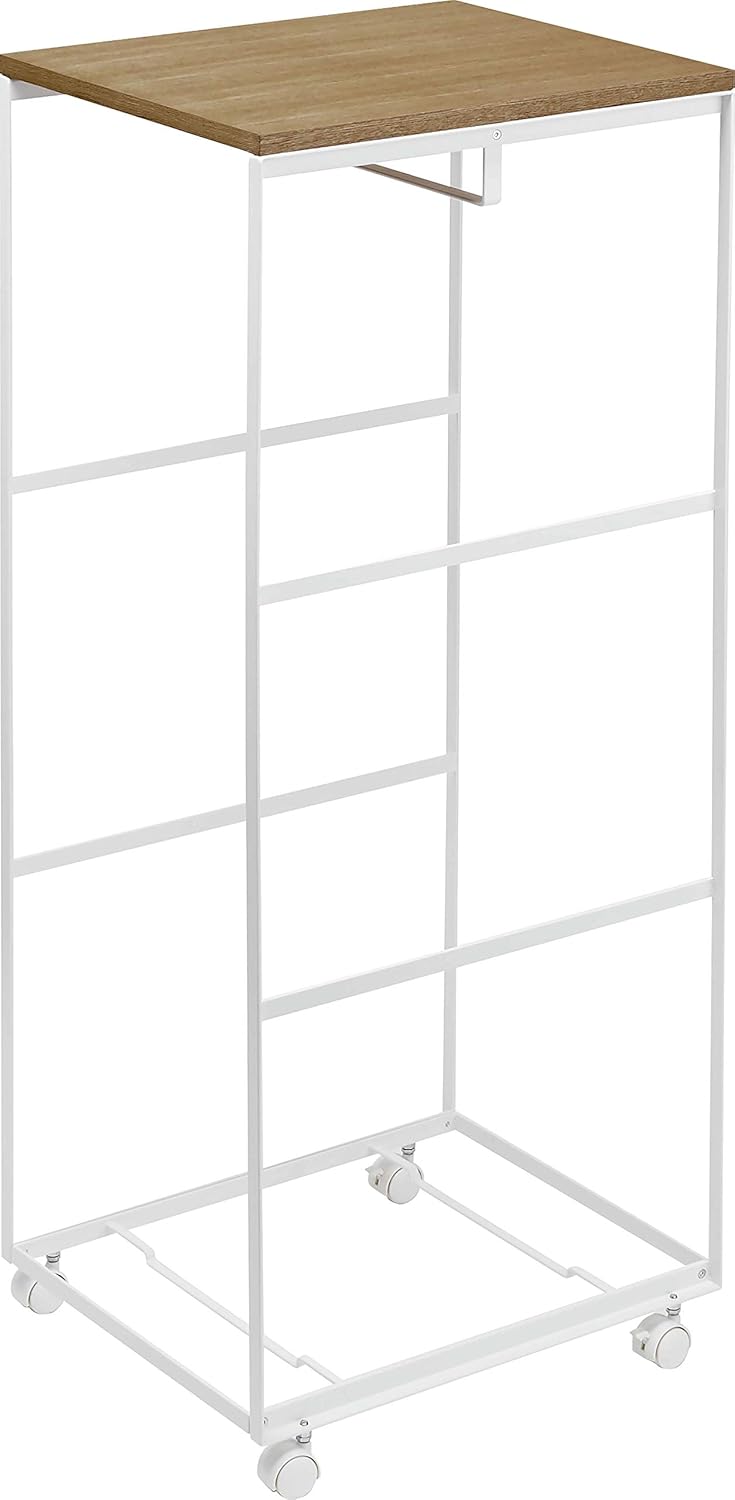 White Rolling Storage Cart L4108