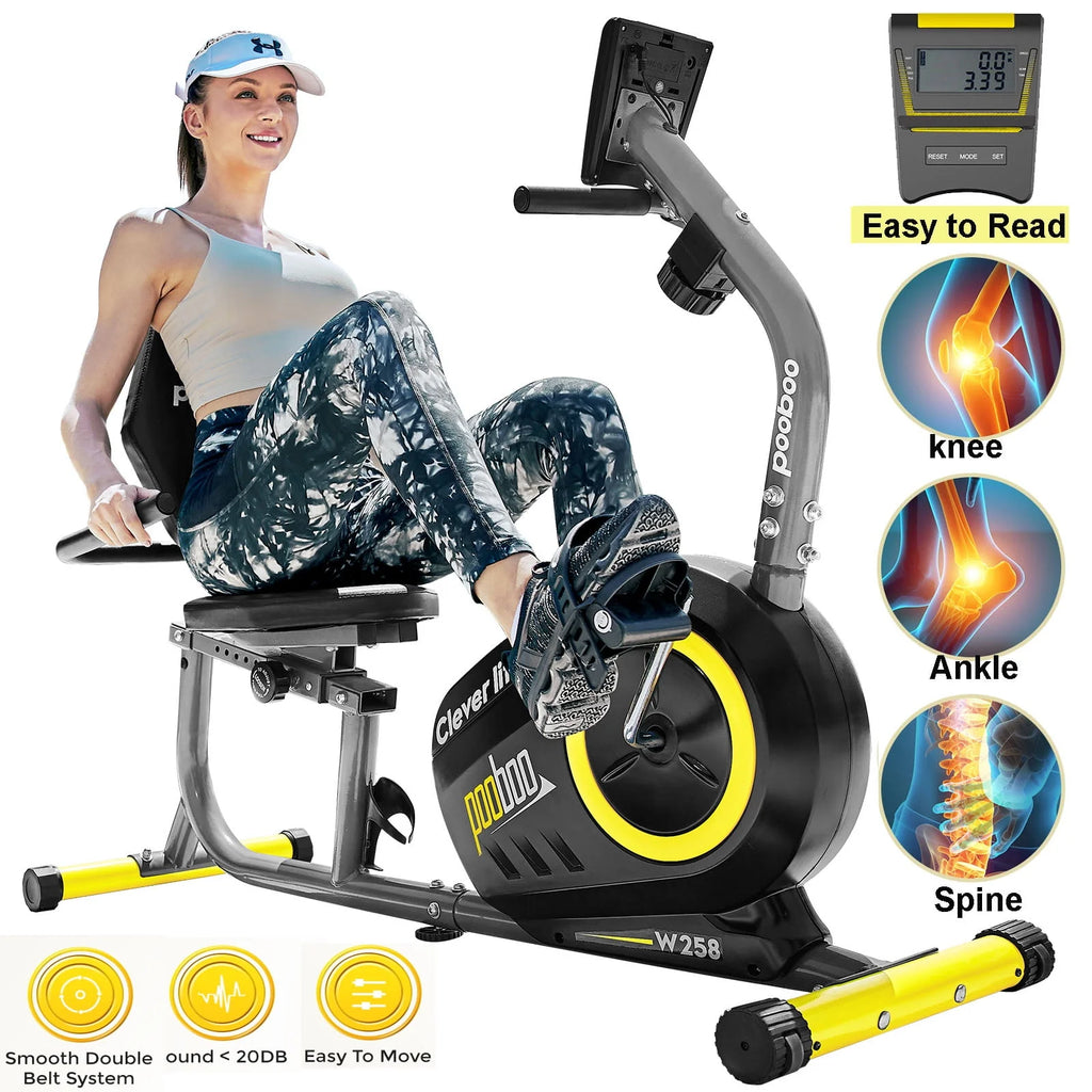 Recumbent Stationary Bike Magnetic Resistance H4520