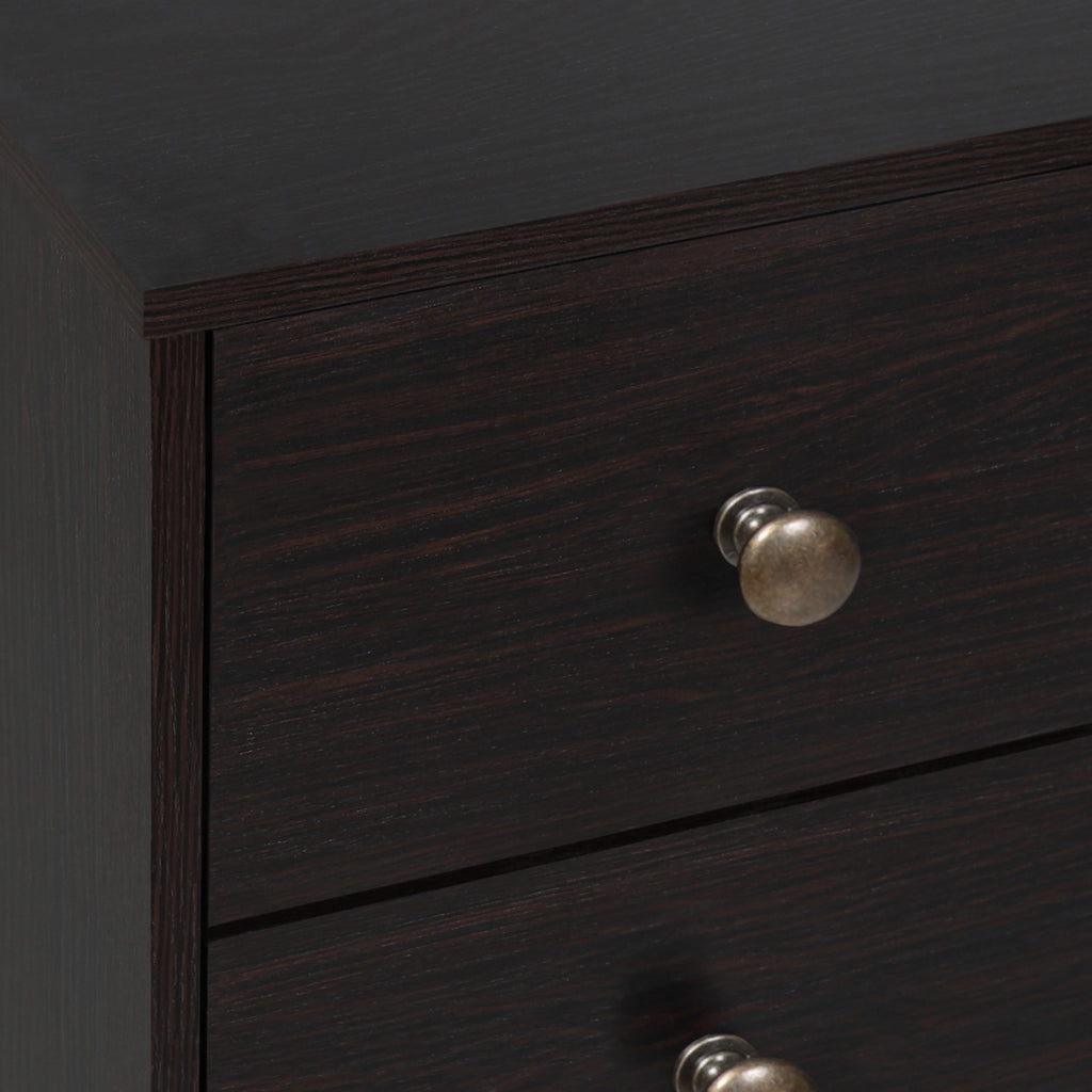 Oversized Black 5-Drawer Wood Dresser P820134
