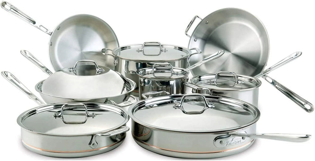 Copper Core 5-Ply Stainless Steel 14 Piece Cookware Set A339