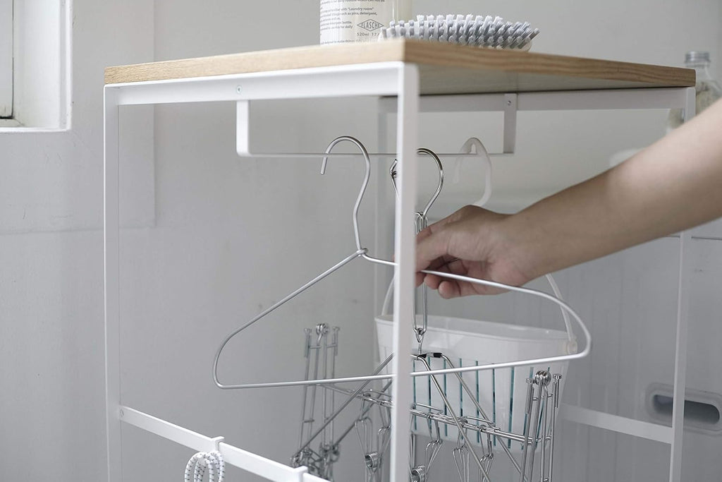 White Rolling Storage Cart L4108