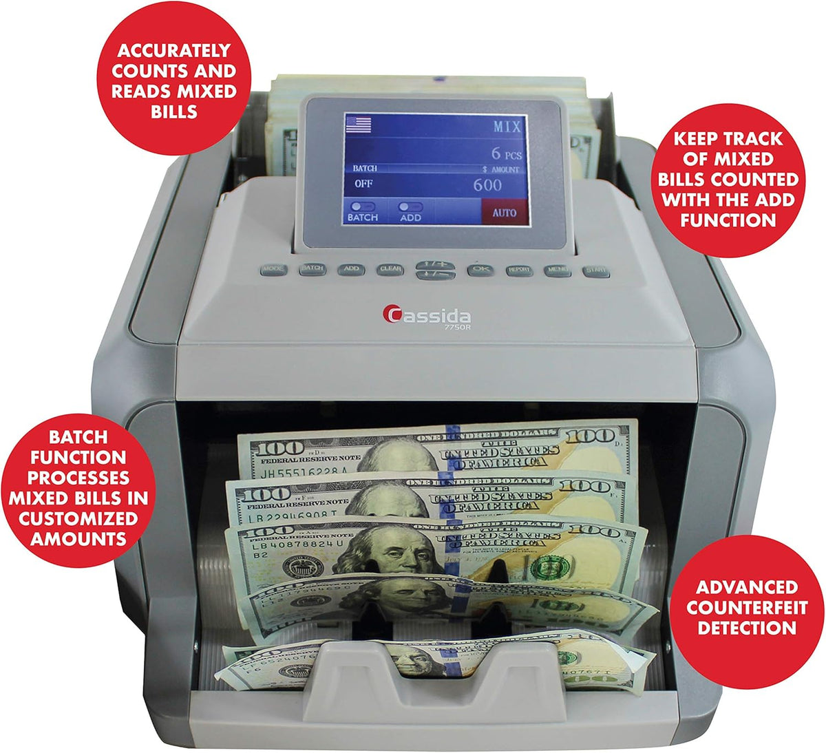 Money Counter Machine Mixed Denomination S968589
