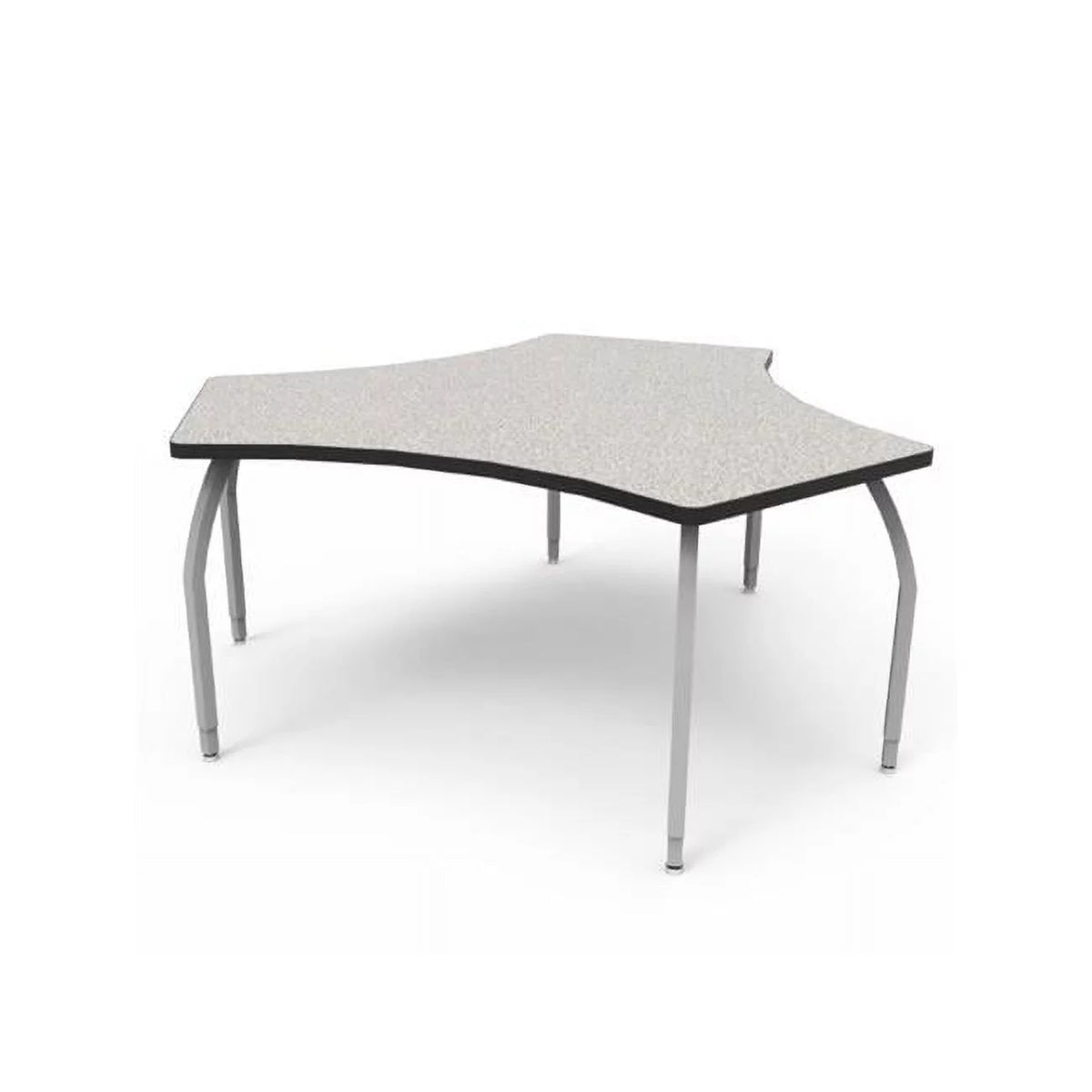 Grey Laminate Desk with Adjustable Legs V2552