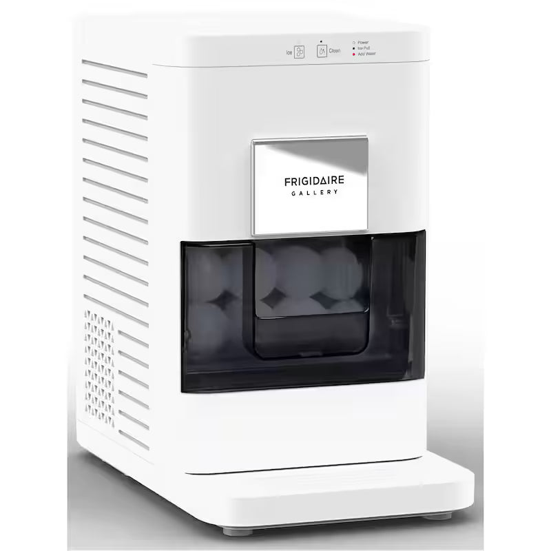 White Portable Round Ice Maker Q50984