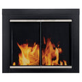 Black Small Fireplace Glass Door H524204