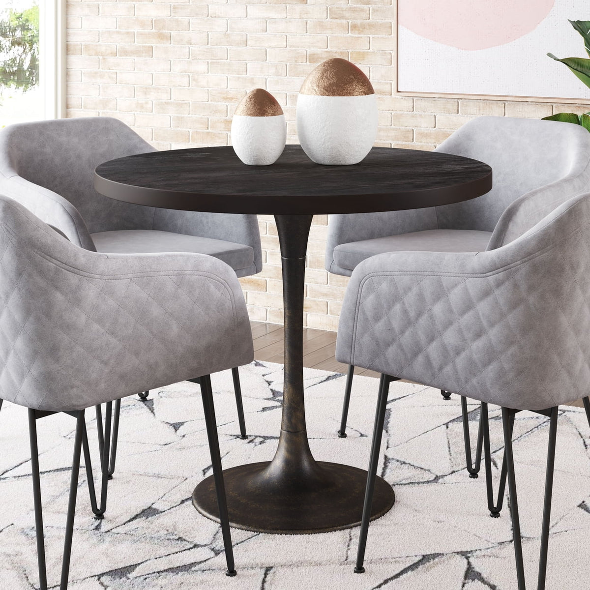 Dark Brown Dining Table K5246