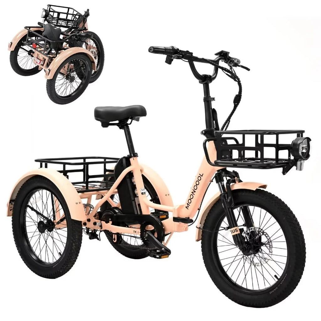 350W 36V 7 Speeds Electric Tricycle with Basket V179375
