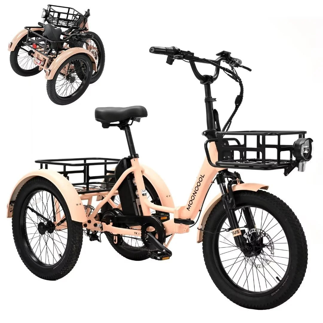 350W 36V 7 Speeds Electric Tricycle with Basket V179375