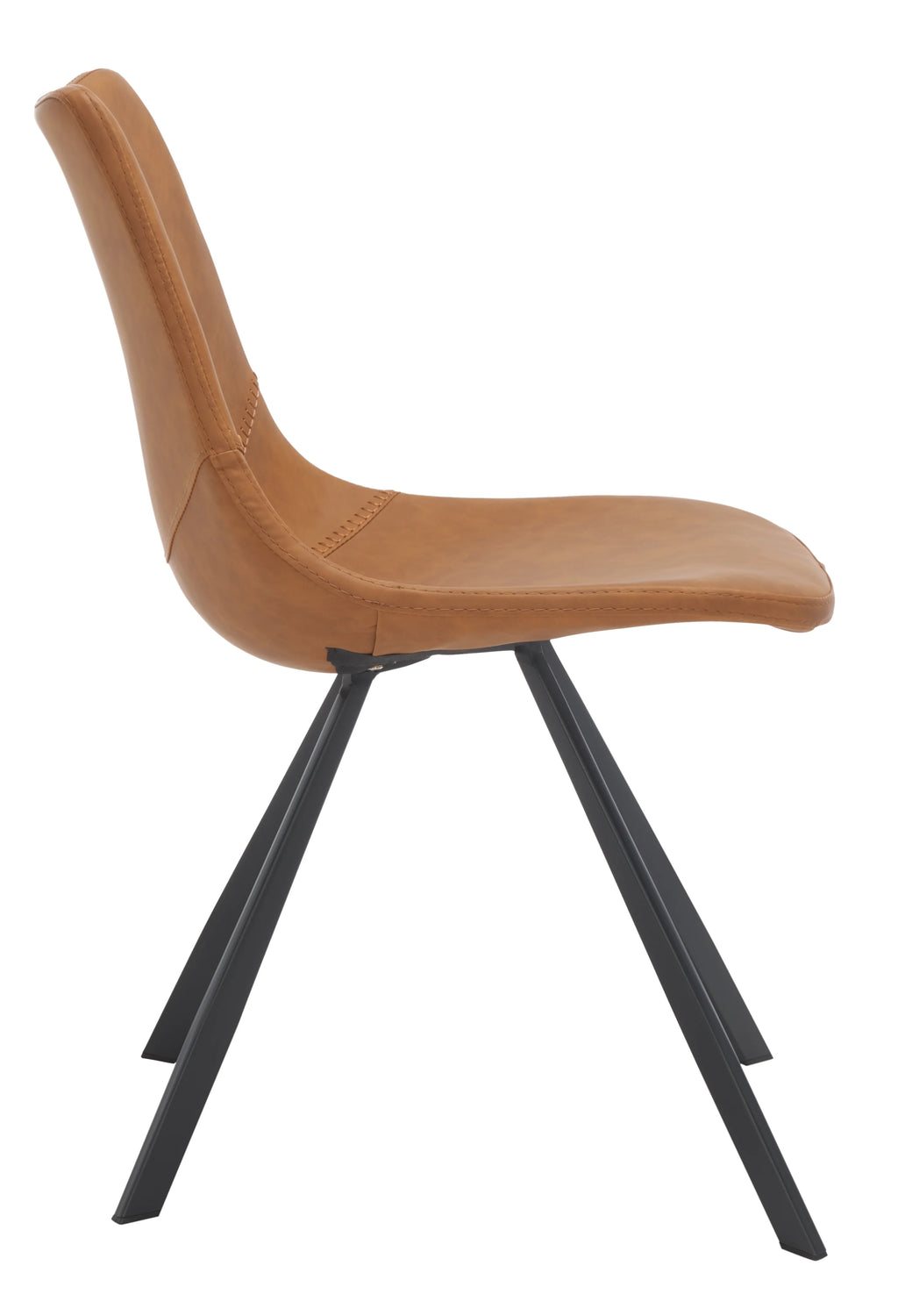 Cognac Tufted Dining Chair Set of 2 K959955