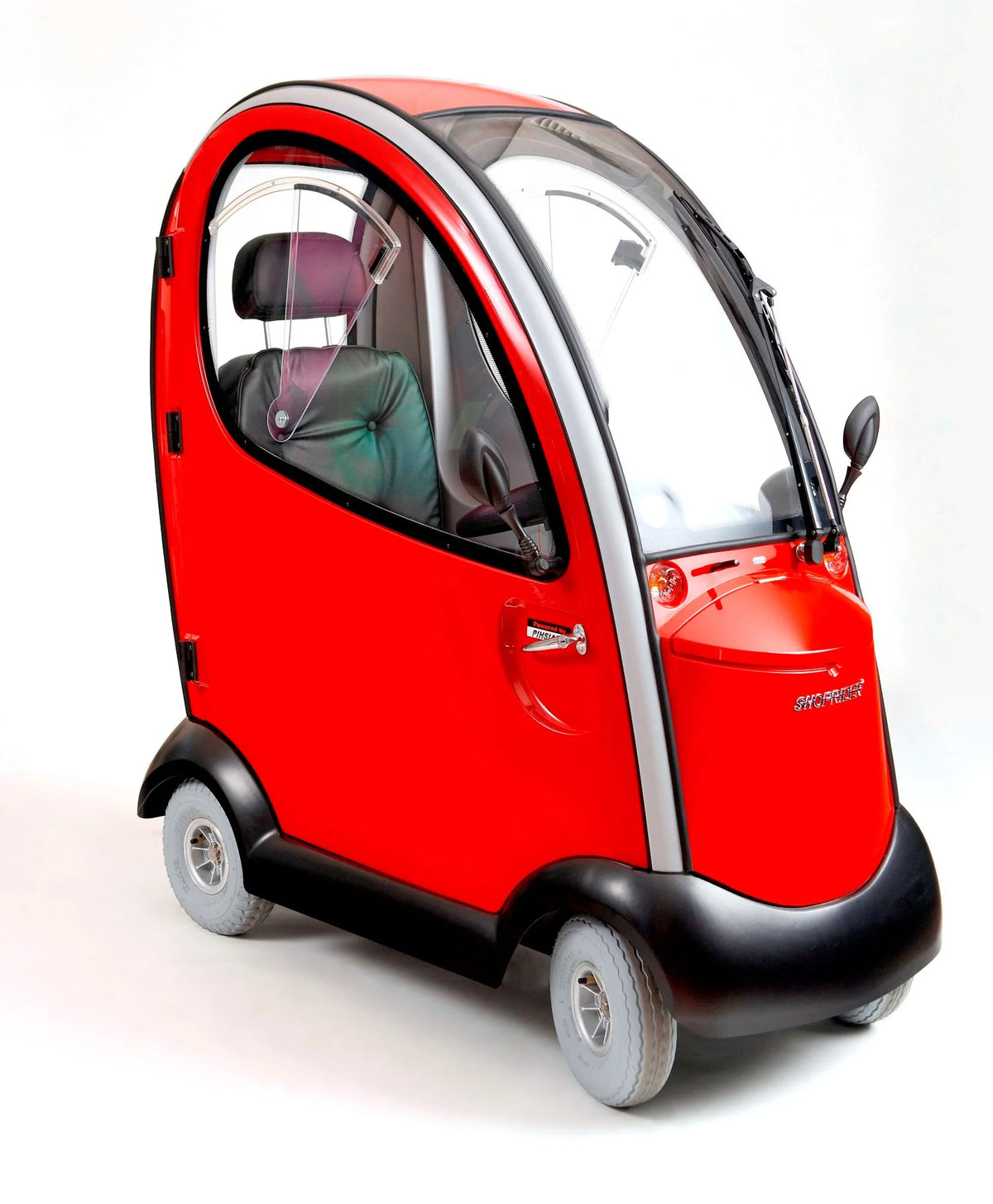 Red Enclosed Cabin Mobility Scooter P176