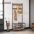 Coat Rack Hall Tree with Shoe Storage Bench Q471285